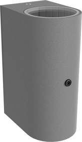 Applique Stondata 2xGU10 con Sensore Crepuscolare IP65 - Grigia