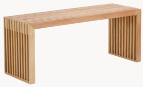 Panca in legno di teak fatta a mano Rib