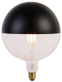 Lampadina LED E27 dimmerabile vetro a specchio G200 nero 6W 360lm 1800K