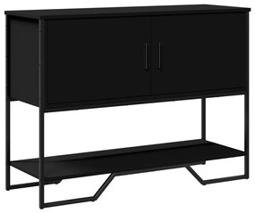 Tavolo Consolle Nero 100x35x74,5 Cm İn Truciolato /