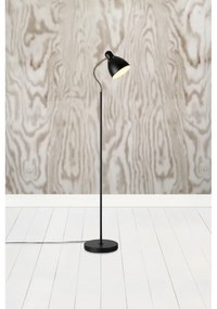Lampada da terra nera con paralume in metallo (altezza totale 145 cm) Nitta – Markslöjd