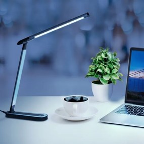 Lampada da tavolo LED dimmerabile con funzione Touch MADERA LED/7W/230V nero