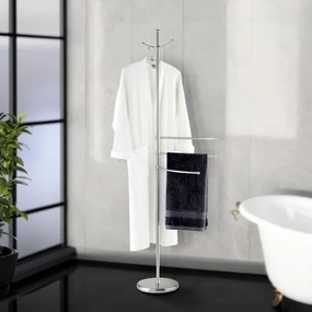 WENKO 16827100 - Appendiabiti ADIAMO 28x170 cm argento