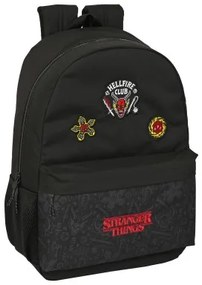 Zaino Scuola Stranger Things Nero 30 x 46 x 14 cm