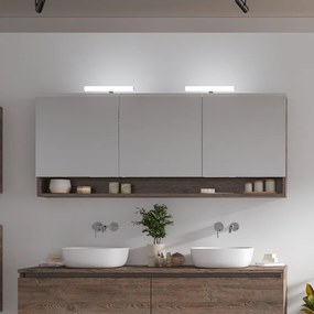 Specchio bagno 155cm contenitore con 3 ante e 2 ripiani | SP-155BS - KAMALU