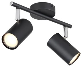 Globo 57914-2 - Faretto ALLVI 2xGU10/25W/230V nero