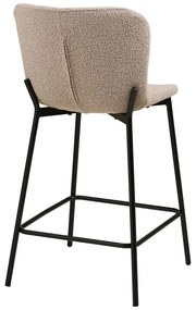 Sgabello da bar beige imbottito (altezza della seduta 65 cm) Maceda – House Nordic