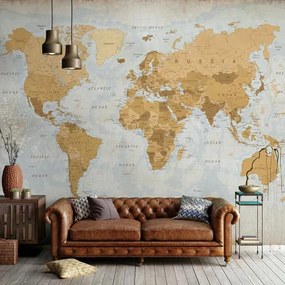 Carta da parati Vintage World Map