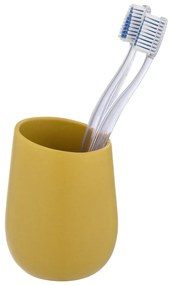 Tazza in ceramica gialla per spazzolini da denti Badi - Wenko