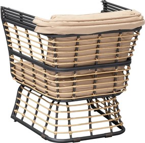 Poltrona da giardino in metallo beige Paros - Garden Pleasure