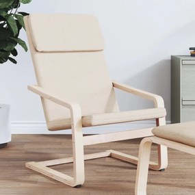 Sedia Relax Crema İn Tessuto /