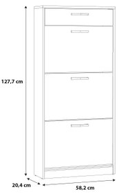 Scarpiera KAVI rovere artisan