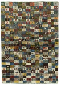 Gabbeh Tappeto 180x130 (Iran) Annodato A Mano
