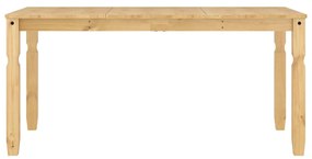 Tavolo da pranzo corona 160x80x75 cm in legno massello di pino
