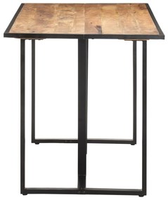 Tavolo da Pranzo 140 cm in Legno di Mango Grezzo