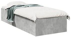 Giroletto grigio cemento 90x190 cm in legno multistrato