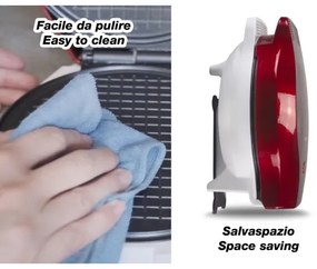 Beper - Piastra per waffle 2 in 1 1000W/230V rossa