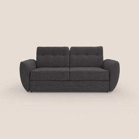 Zeus Divano letto scandinavo con schienale alto in tessuto impermeabile T02 nero