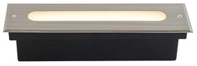 Faretto da terra moderno in acciaio 30 cm con LED IP65 - Eline