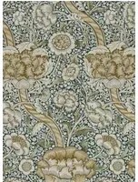 Morris & Co Carta da parati Wandle - Forest/ Mustard