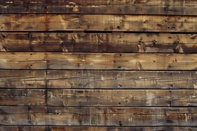 Carta da parati – Imitazione legno moderno in marrone