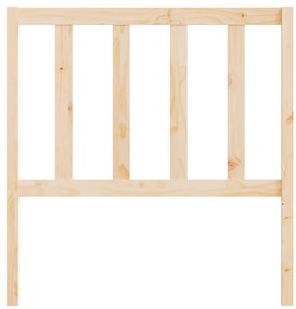 Testiera per letto 96x4x100 cm in legno massello di pino