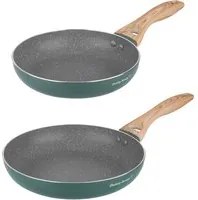 Set 2 padelle 22 e 26 cm verde Cooking Therapy