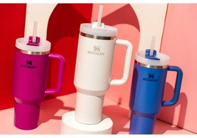 Borraccia termica bianca in acciaio inox 1,18 l Quencher H2.0 FlowState Tumbler Frost – Stanley