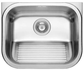Lavello 1 vasca PYRAMIS Laundry inox L 45 x L 55 cm argento