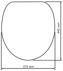 Sedile WC in granito con chiusura facilitata Premium , 45,2 x 37,6 cm Ottana - Wenko