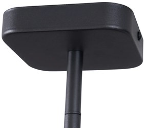 Faretto da soffitto moderno nero rotondo GU10 35mm orientabile e inclinabile - Kate