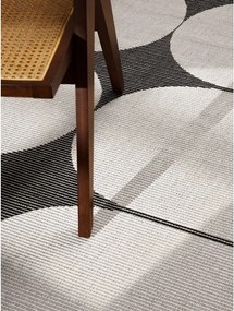 Tappeto da interno/esterno bianco e nero 120x170 cm Duet Bowen – NORTHRUGS