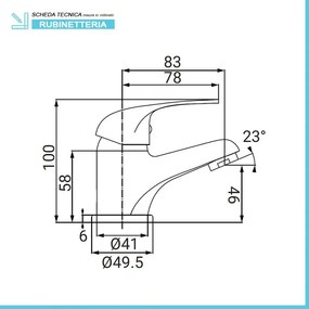 Set miscelatori lavabo bidet e vasca Italia in ottone cromo
