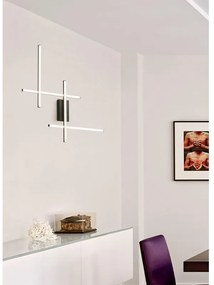 Applique LED design Hope nero, luce con 3 temperature di colore NOVECENTO
