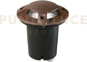 Faro carrabile a incasso hummer bronzo 1 luce attacco gu10 4 fasci ...