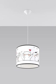 Lampada per bambini bianca Puss – Sollux