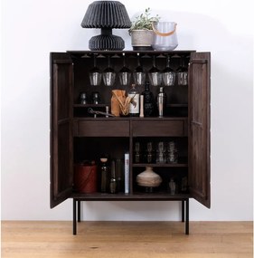 Mobile marrone scuro 90x130 cm Latina - Unique Furniture