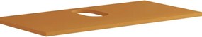 Top per lavabo appoggio Niwa1 L 90 x H 1.8 x P 46 cm laccato opaco senape truciolare