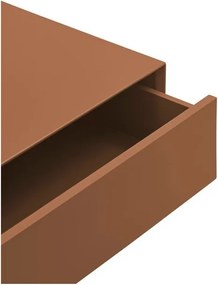 Comodino color mattone da parete Platt – Teulat