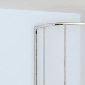 Kamalu - Box doccia 80x80cm semicircolare altezza ridotta 170 cm | CHIARA CURV-R