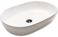 Lavabo d'appoggio ovale 57x38 cm collezione Happy Hour Slim di Hatria