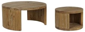 Set di 2 tavoli Home ESPRIT Legno 99 x 99 x 48 cm