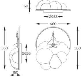 Zuma Line MX4024-1-3WT - Plafoniera LED FOCUS LED/37W/230V