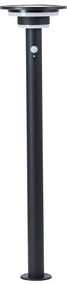 Brilliant - Lampada solare LED con sensore GARVINA LED/3W/3,7V 85 cm IP44 nero