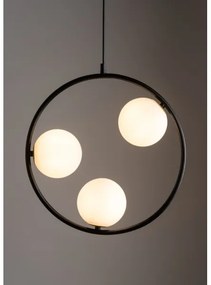 Lampadario a sospensione con filo AQUA 3xG9/12W/230V nero