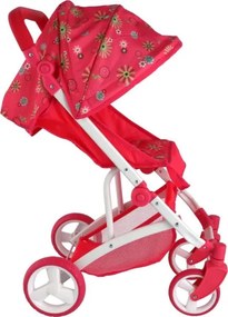 Passeggino sportivo per bambole rosso