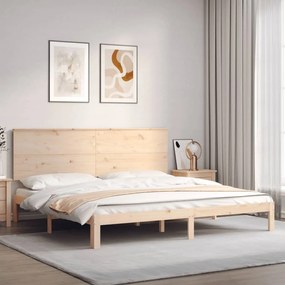 Giroletto Senza Materasso 200x200 Cm İn Legno Massello Di Pino /