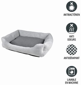 Cuccia grigio chiaro per cane 60x48 cm Graphene – Love Story