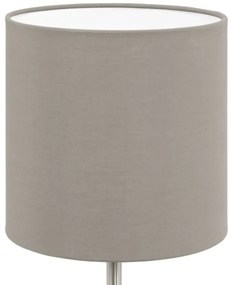 Eglo 54745 - Lampada da tavolo ANADIA 1xE14/40W/230V taupe/cromo opaco