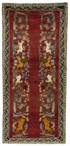 Gabbeh Tappeto 120x260 Rosso (Iran) Annodato A Mano